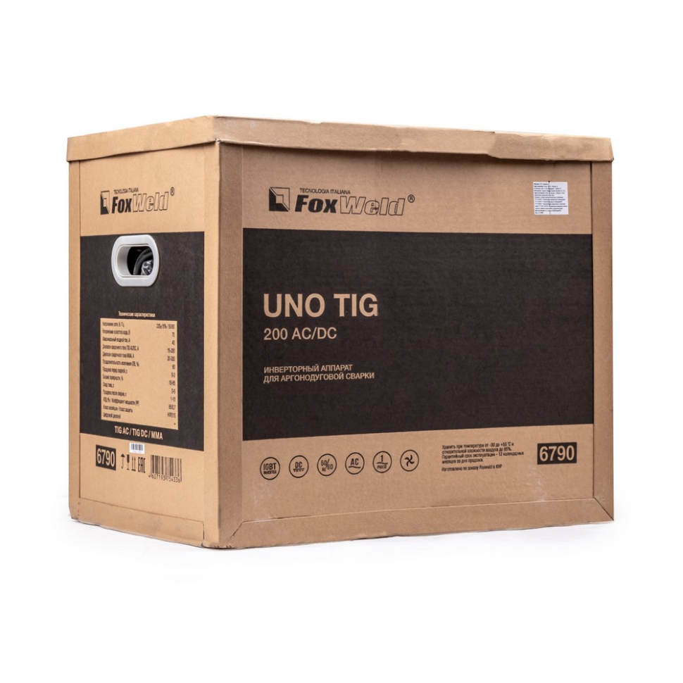 АППАРАТ АРГОНОДУГОВОЙ СВАРКИ UNO TIG 200 AC/DC